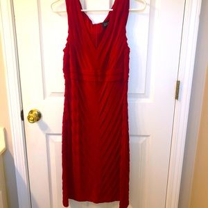 Adrianna Papell Beautiful Red Dress Size 14